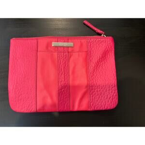 Cole Haan Clutch / Cosmetic Bag Genuine Leather Pink New